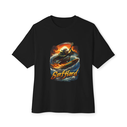 Surf Skull Vintage Graphic Tee — Surf Hard Skull Sunset Shirt