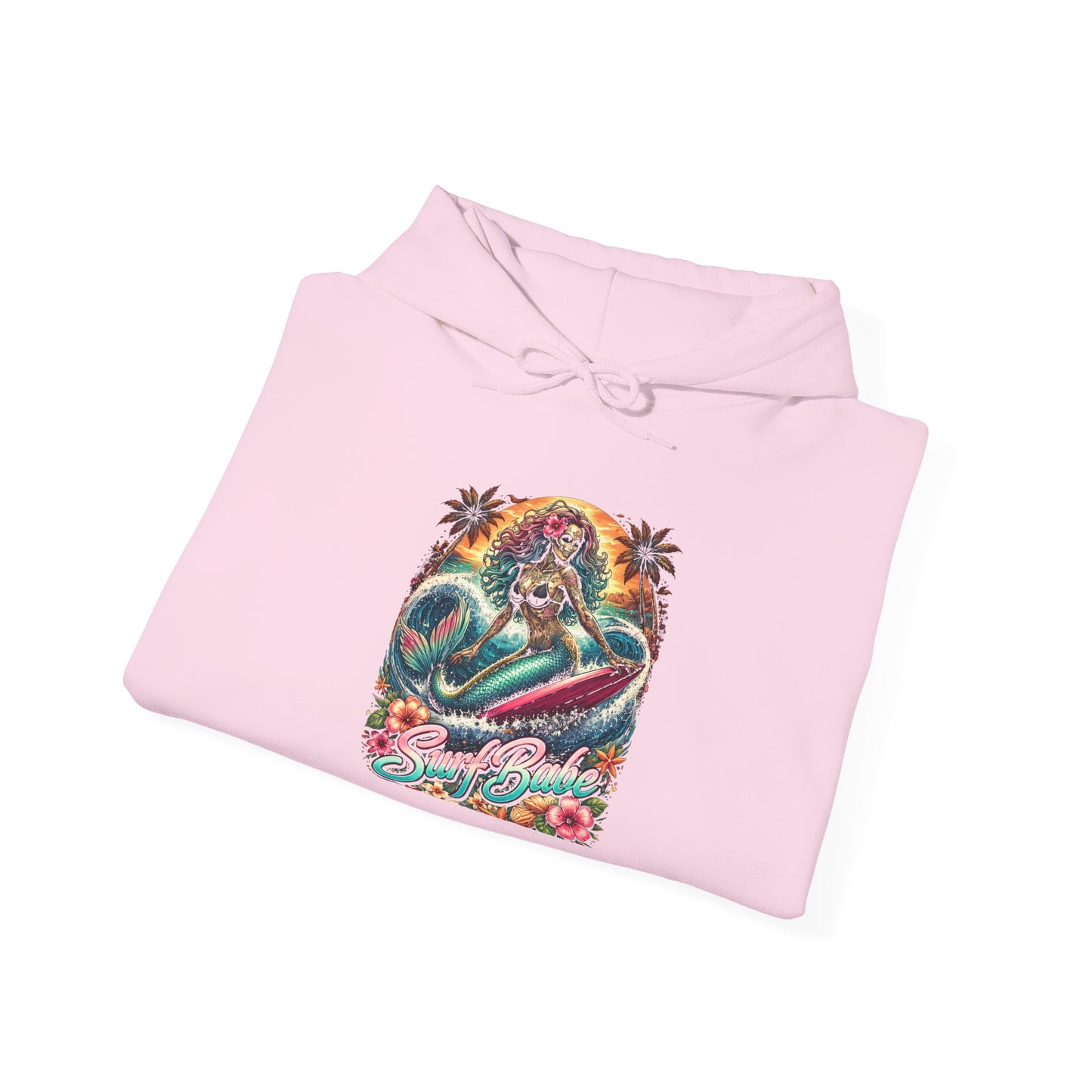 Surfing Skeleton Vintage Hoodie — Retro Beach Skull Surfboard Design