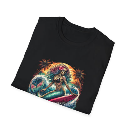 Sea Serpent Girl Graphic T-Shirt — Tropical Mermaid Surf Vibe